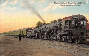 Roseville California Mallet Engine, Southern Pacific Railroad Line, PC U14112
