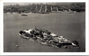 Alcatraz Island Rock Isle Pelicans WB Postcard UNP VTG Unused Vintage 