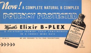 Wyeth's Elixir B-Plex Medicine Adv Vintage Postcard AA61210