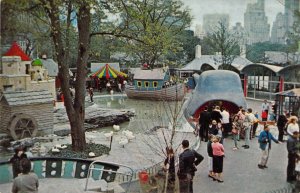 Amusement Park, New Children's Zoo, Central Park New York City Old Postcard