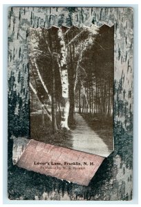 c1920s Lover's Lane Franklin New Hampshire NH Posted Postcard 