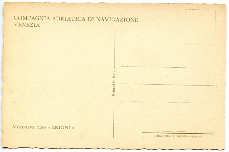 Compagnia Adriatica Di Navigazione - SS Brioni
