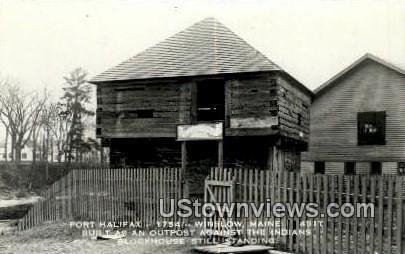 Real Photo, Fort Halifax, 1754 in Winslow, Maine