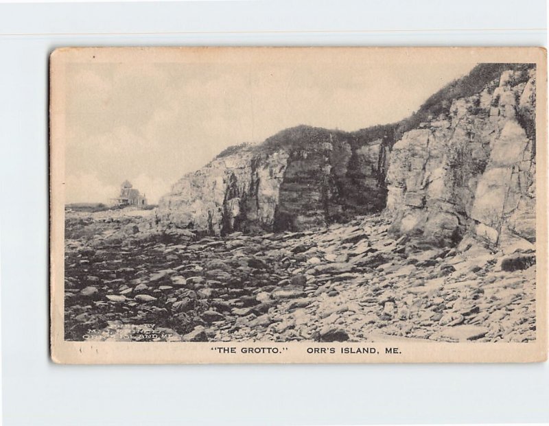 Postcard The Grotto Orr's Island Maine USA