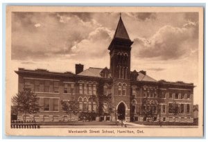 1916 Wentworth Street School, Hamilton Ontario Canada Antique Postcard 