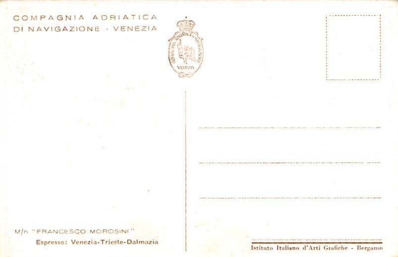 Francesco Morosini Adriatica Ship Unused 