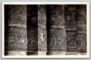 RPPC  Qutab Minar New Delhi  India - Real Photo Postcard  c1920