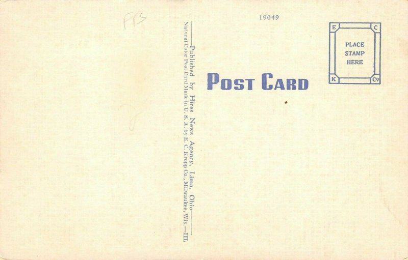 LP16 Lima Ohio Postcard Elks Home