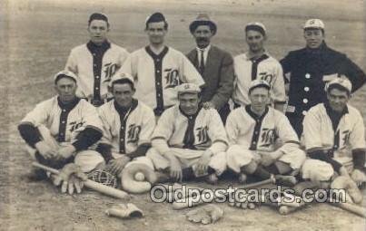 Baseball Real Photo Unused light wear close to grade 1