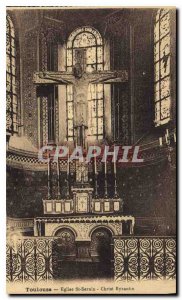 Postcard Old Church St Sernin Toulouse Byzantine Christ