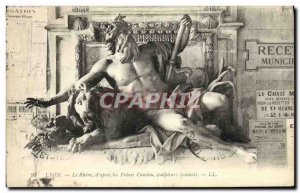 Old Postcard Lyon Rhone After the Brothers of Coustou sculptors Leo Lyons