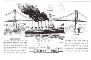 Navy Cruiser Niobe, Halifax Postcard Society, 1985, Nova Scotia, Deltiology