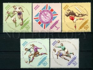 024577 MONGOLIA LONDON 66 SOCCER set MNH #24577