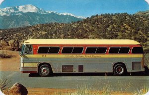 c.'50s, Colorado Springs Coach Co, , Bus, Message,Old Postcard