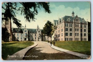 Toronto Canada Postcard St. Michaels College Excelsior 1910 Tuck Vintage Antique