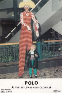 Polo Stiltwalking Tunbridge Wells Kent Stilts Giant Circus Clown Publicity Photo