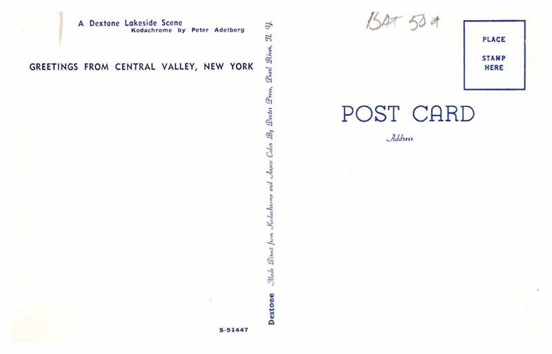 Postcard BOAT SCENE Central Valley New Mexico NM AS5324