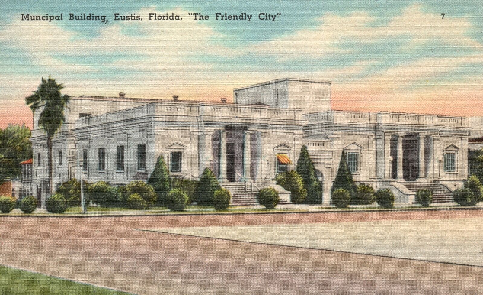 Vintage Postcard 1952 Municipal Office Building The Friendly City
