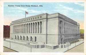 Hamilton County Court House Cincinnati Ohio 1930s postcard