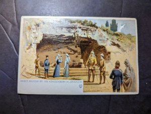 Mint Germany Postcard Kaiser Wilhelm at Royal Graves in Jerusalem