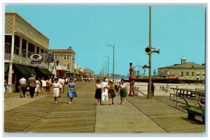 c1950's Boardwalk Montgomery Avenue Wildwood By The Sea New Jersey NJ Postcard
