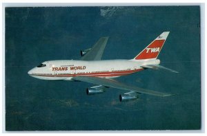 c1980's TWA-Trans World Airlines Boeing 747SP-31 N58201 Airplane Postcard