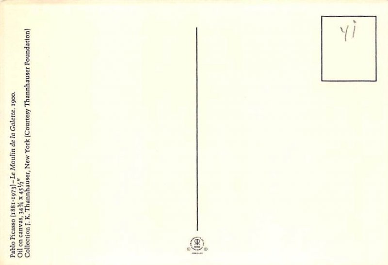 Le Moulin De La Galette, By Pablo Picasso 