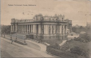 Postcard Federal Parliament House Melbourne Australia