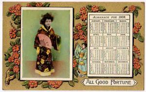 Calendar 1908, All Good Fortune