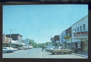 Frederic,Wisconsin,WI Postcard, Downtown Street, Coast To Coast Store, Old Cars