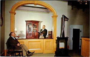 Postcard BANK SCENE Thompson Connecticut CT AN7030