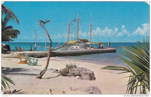 COZUMEL, Quintana Roo, Mexico, 1940-1960's; Pretty San Juan Beach