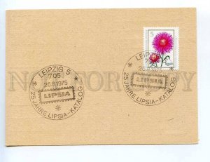 289990 EAST GERMANY 1975 Leipzig Lipsia catalog cancellations postal card