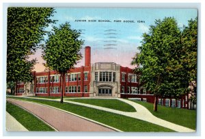 1940 Junior High School, Fort Dodge Iowa IA Posted Vintage Postcard