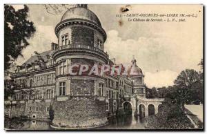 Old Postcard Saint Georges sur Loire Chateau de Serrant