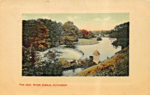 CLITHEROE LANCASHIRE ENGLAND~THE COE-RIVER RIBBLE-COSMO SERIES PHOTO POSTCARD