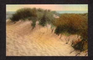 MA Dunes at Bars Chatham Mass Massachusetts Cape Cod Postcard Hand Colored