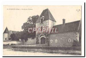 Charost Old Postcard castle Entree