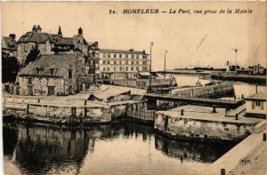 CPA HONFLEUR - Le Port vue prise de la Mairie (516391)