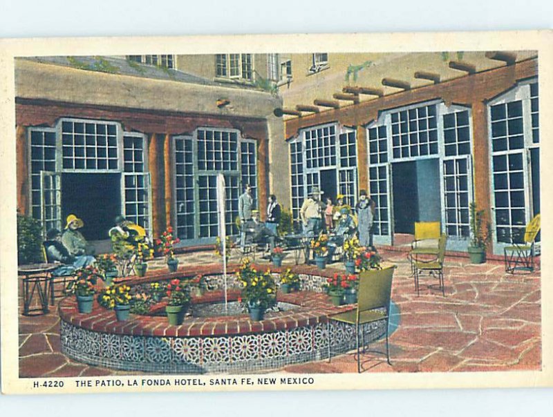 W-border HOTEL SCENE Santa Fe New Mexico NM AE1894