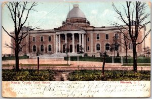 1907 Nassau County Court House Mineola Long Island New York NY Posted Postcard