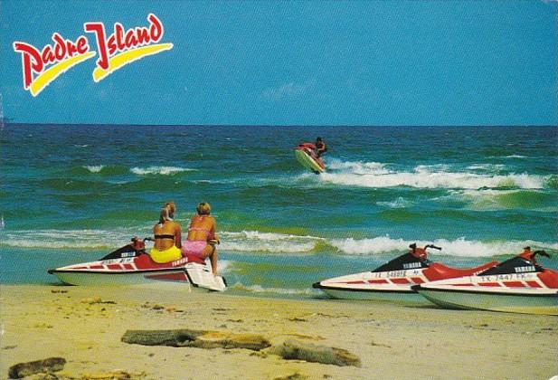 Texas Padre Island Jet Boating On The Beach