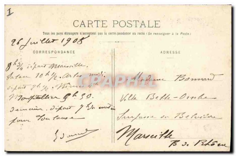 Old Postcard Chateau d & # 39eau Montpellier