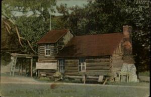 SILVER CREEK NY Log Cabin c1910 Postcard