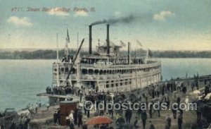 Peoria III Ferry Boat, Ferries, Ship Peoria, Illinois, USA 1911 postal used 1911