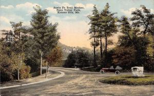 KANSAS CITY, Missouri   PENN VALLEY PARK-Car & Santa Fe Marker  c1910's Postcard