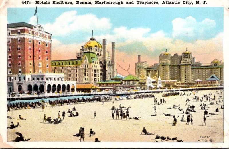 New Jersey Atlantic City Hotels Shelburn Dennis Marlborough and Traymore