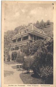 SWITZERLAND   GUNTEN am THUNERSEE  HOTEL  postcard