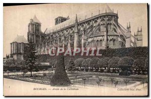 Old Postcard Bourges Apse of the Cathedral