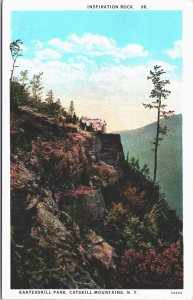 USA Inspiration Rock Kaaterskill Park Catskill Mountains New York Postcard 09.24